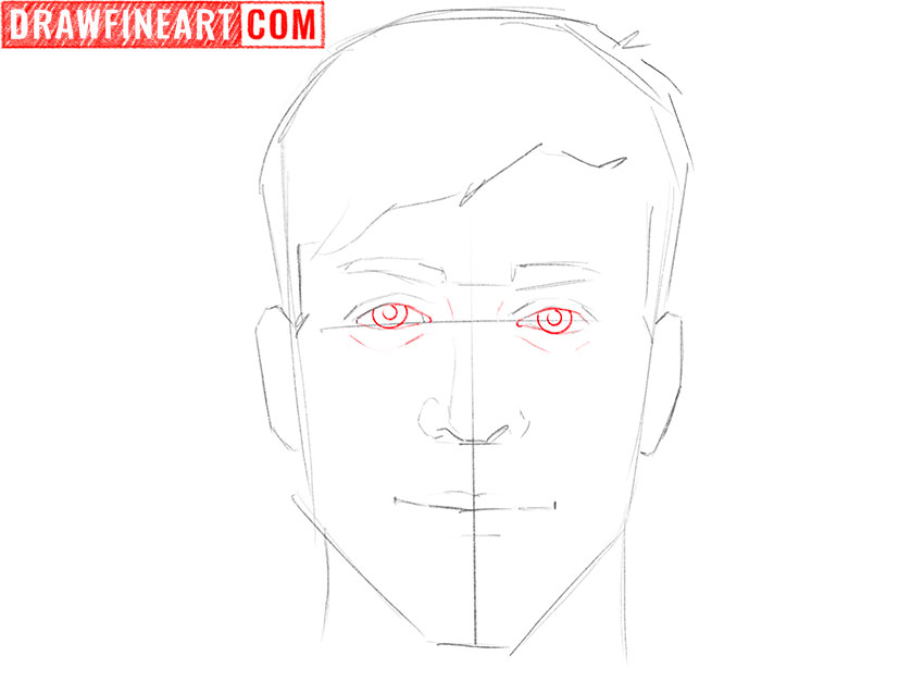 how to draw a face easy boy